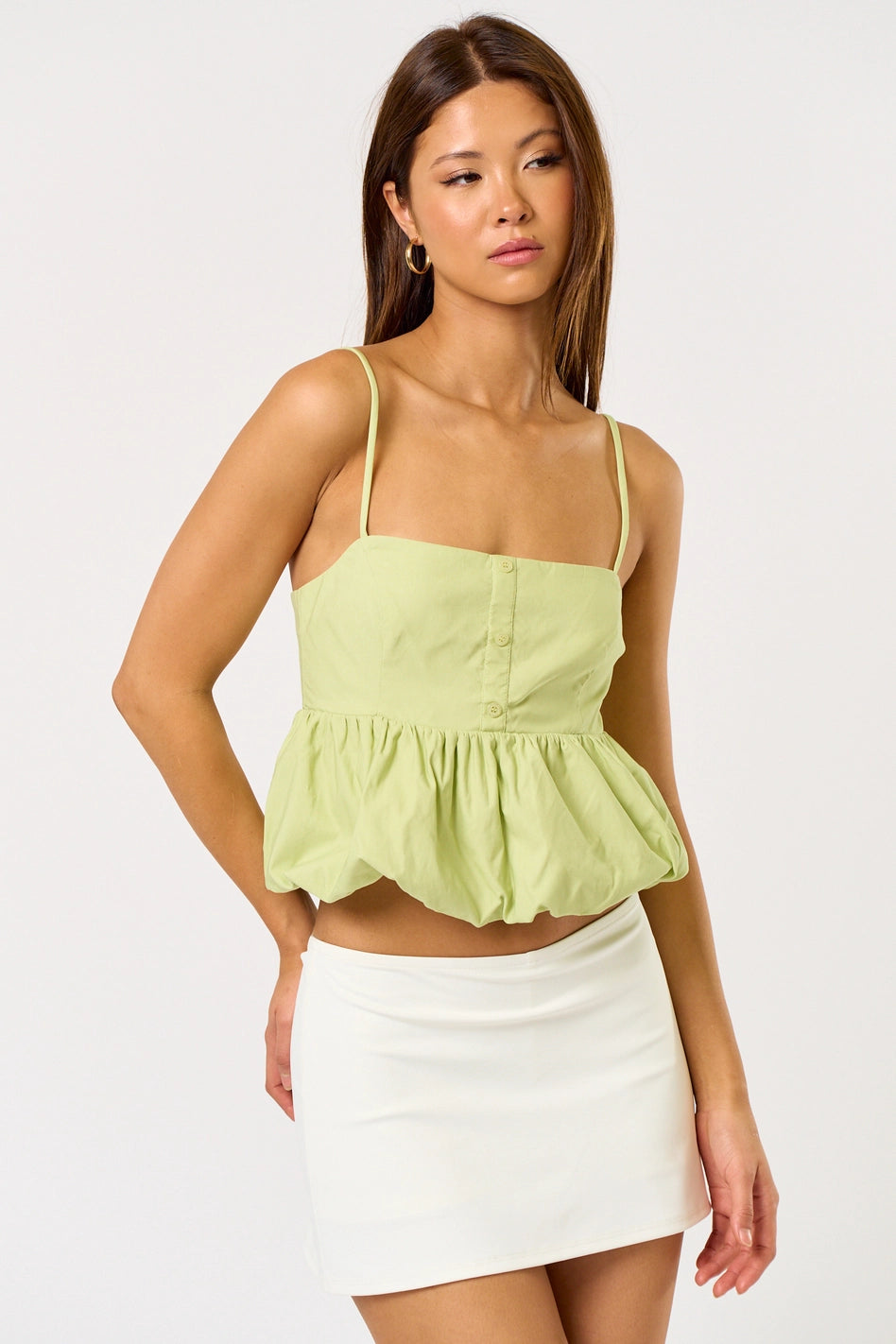 Baby Doll Bubble Hem Tank