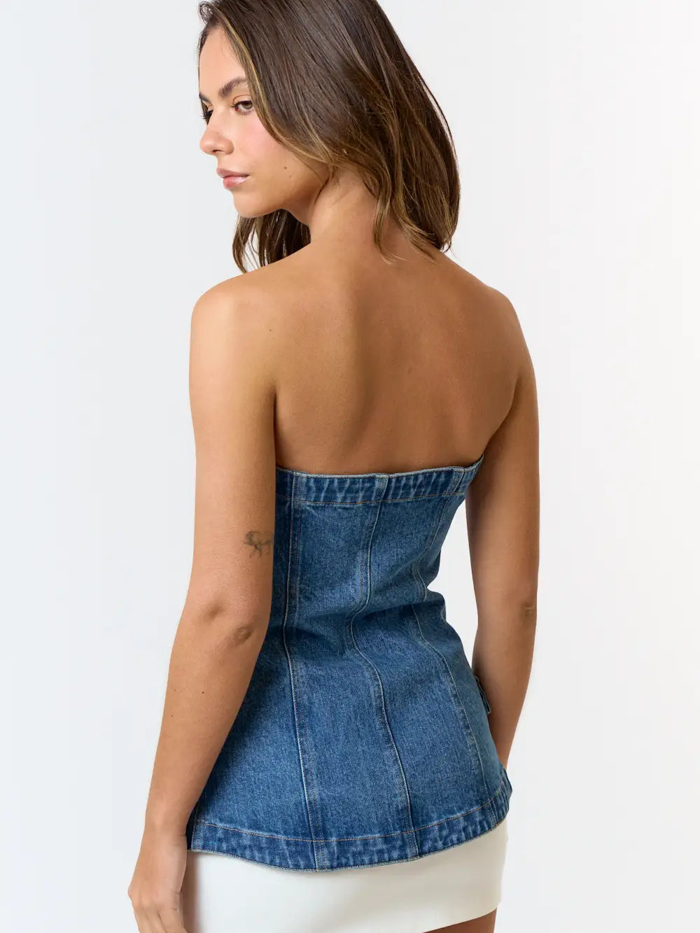 Deanna Denim Tube Top