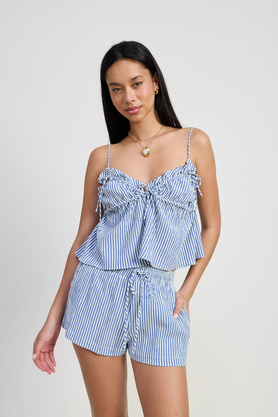 Eliza Blue Stripe Set