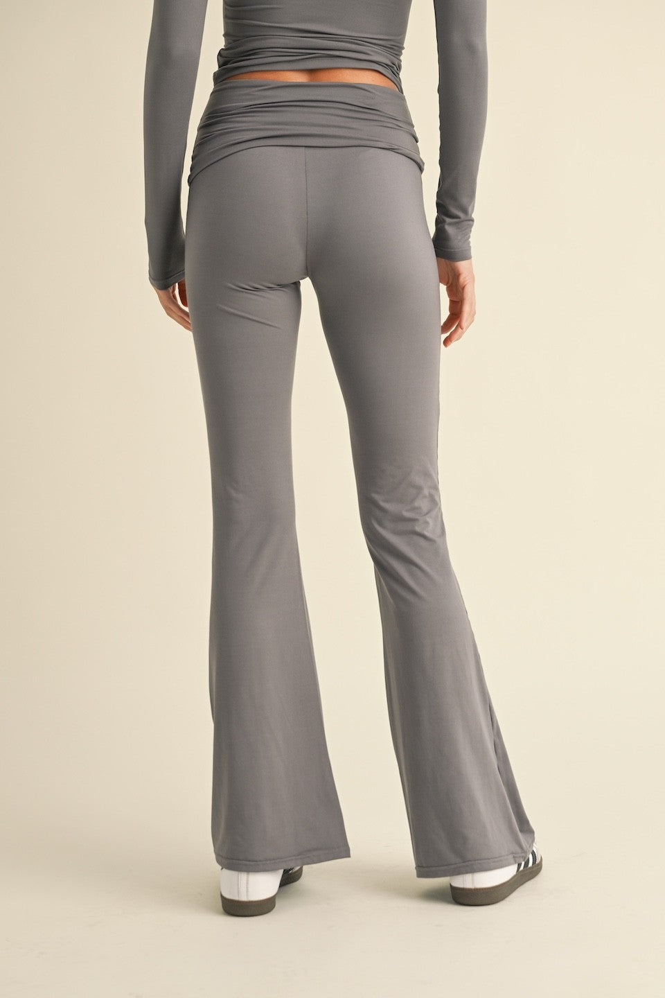 Charcoal Foldover Pant