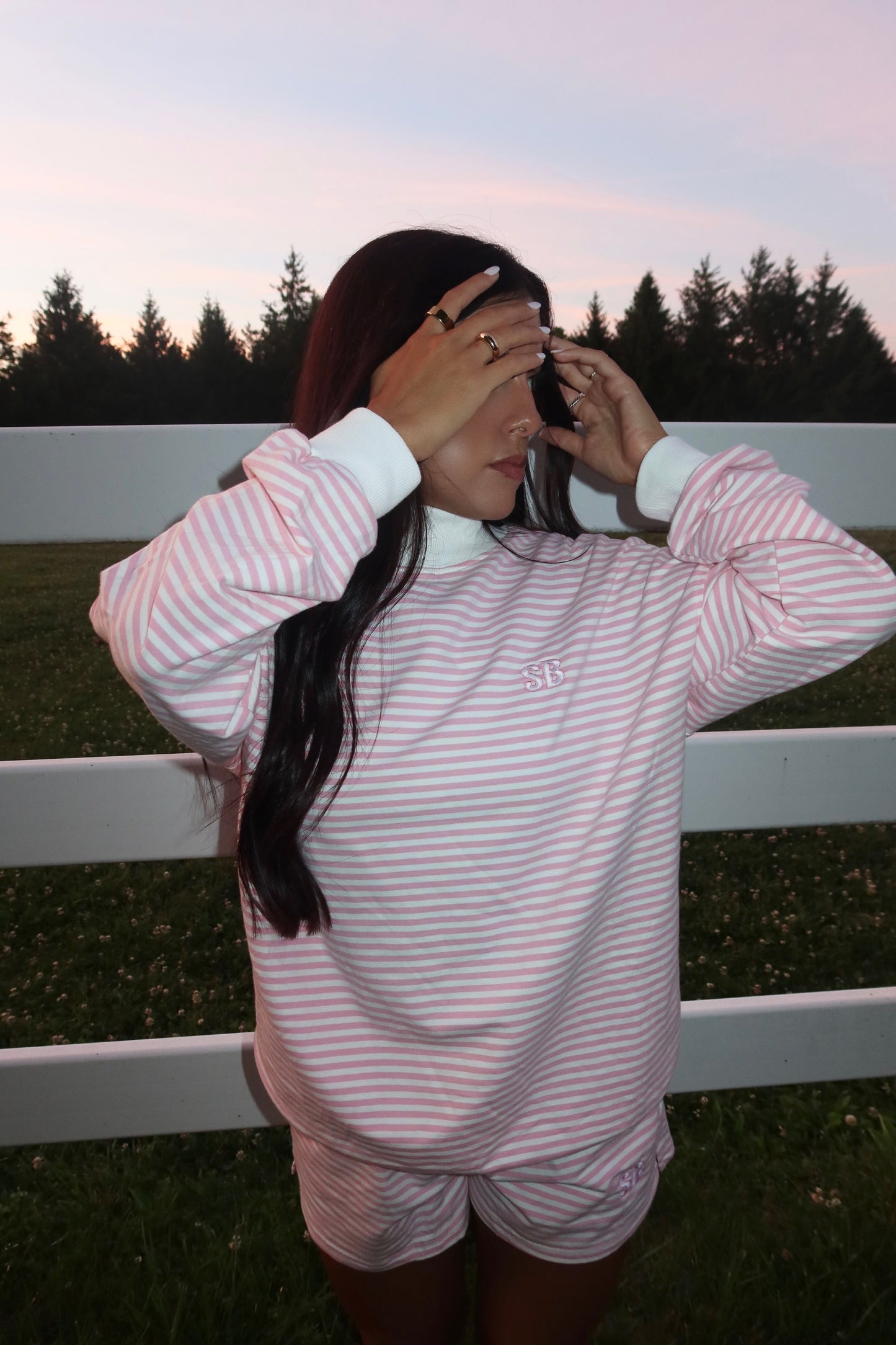 Cotton Candy Stripe Set- Strawberry Cream