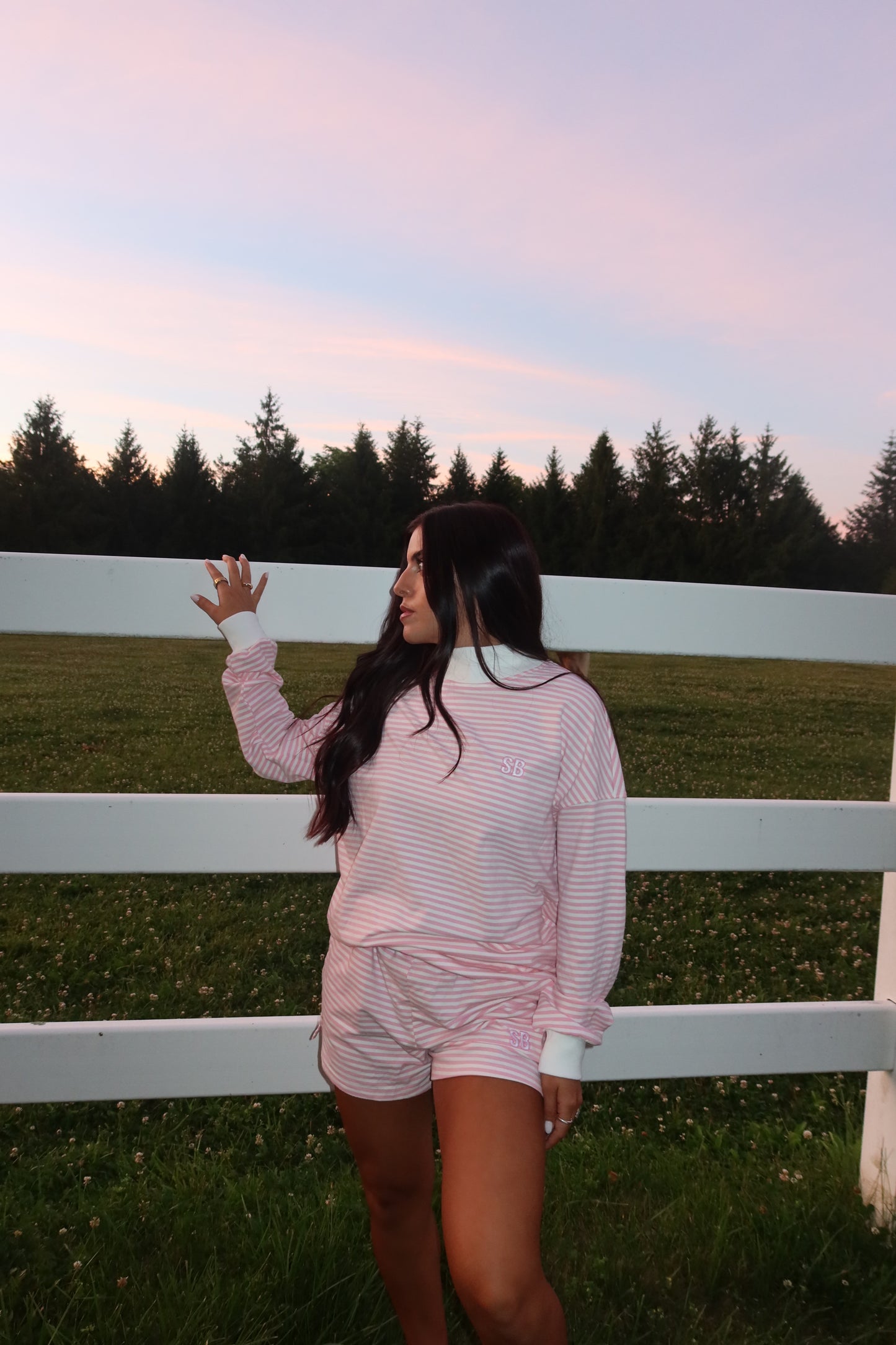 Cotton Candy Stripe Set- Strawberry Cream