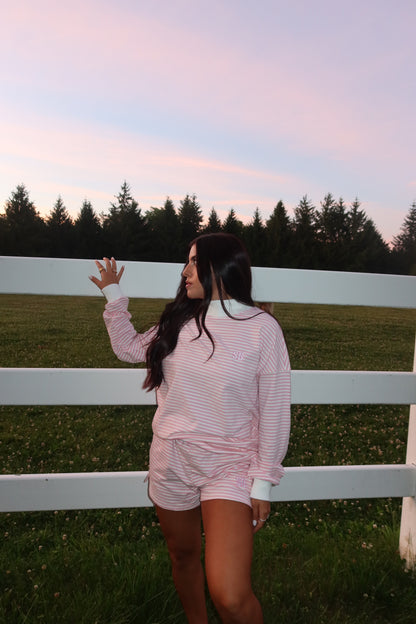 Cotton Candy Stripe Set- Strawberry Cream