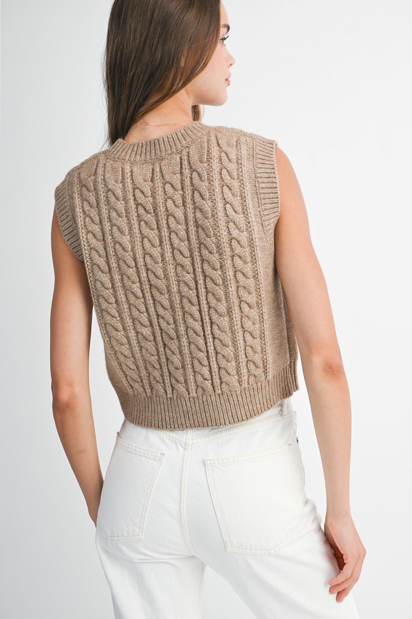 Josie Cable Knit Vest