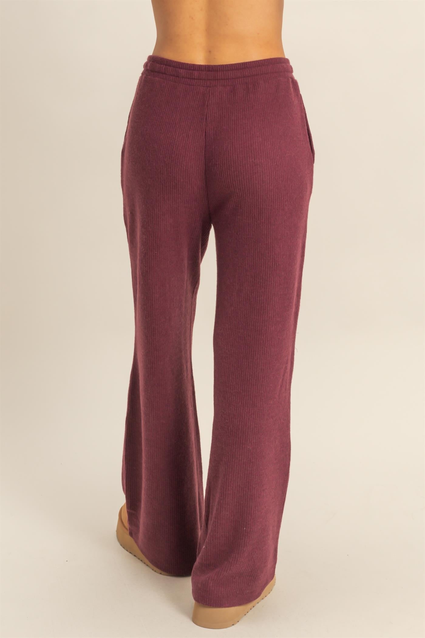 Leni Lounge Pants // Dark Cherry