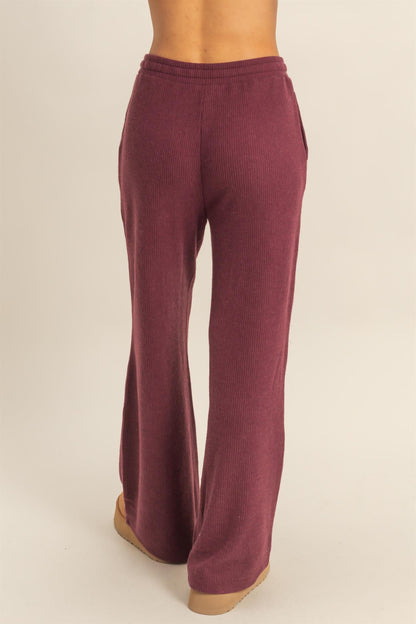 Leni Lounge Pants // Dark Cherry