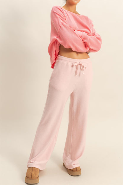 Leni Lounge Pants // Pink Frost