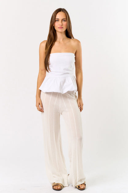 Mona Bubble Tube Top // White