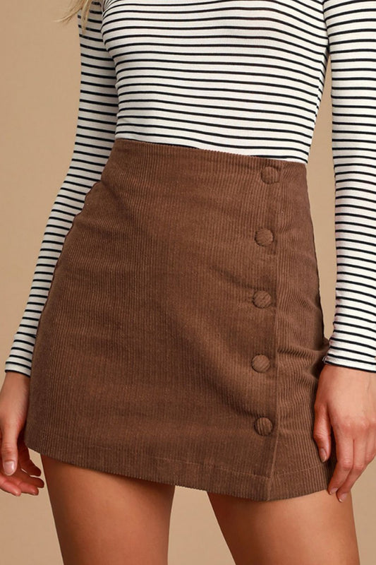 Tess Corduroy Mini Skirt